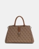 Guess Kadın Kahverengi Zamira Luxury Satchel Çanta