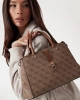 Guess Kadın Kahverengi Zamira Luxury Satchel Çanta