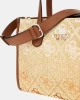 Guess Kadın Kahverengi Silvana İki Bölmeli Tote Çanta