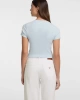 Guess Kadın Mavi Düğme Detaylı Slim Üst