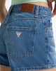Guess Kadın Mavi Yüksek Bel Vintage Jean Şort