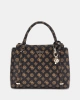 Guess Kadın Kahverengi Eco Erica İki Bölmeli Satchel Çanta