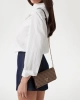 Guess Kadın Kahverengi Noelle Flap Organizer Crossbody Çanta