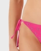 Guess Kadın Pembe 4G Taşlı Bağlamalı Bikini Altı