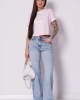 Guess Kadın Pembe Filanta Crop Tişört