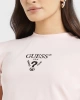 Guess Kadın Pembe Logolu Crop