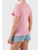 Guess Kadın Pembe Narciso Logolu Tişört