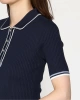 Guess Kadın Lacivert Thalia Polo Yaka Kazak