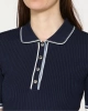 Guess Kadın Lacivert Thalia Polo Yaka Kazak