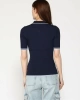 Guess Kadın Lacivert Thalia Polo Yaka Kazak