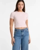 Guess Kadın Pembe Yıldız İşlemeli Slim Tişört
