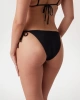 Guess Kadın Siyah 4G Taşlı Bağlamalı Bikini Altı