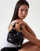 Guess Kadın Siyah Holiday Shine El Saplı Portföy Çanta