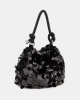 Guess Kadın Siyah Holiday Shine El Saplı Portföy Çanta