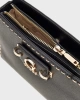 Guess Kadın Siyah Nastra Mini Üstten Fermuarlı Crossbody Çan