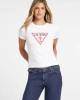 Guess Kadın  Slim Iconic Mid Organic   Beyaz T-Shirt