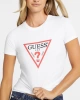 Guess Kadın  Slim Iconic Mid Organic   Beyaz T-Shirt