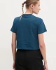 Guess Kadın Üçgen Logolu Mavi T-shirt