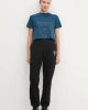 Guess Kadın Üçgen Logolu Mavi T-shirt