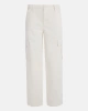 GUESS Kadın Yüksek Bel Bej Relaxed Fit Cargo Pantolon