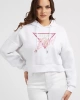 Guess Kapüşon Yaka Beyaz Kadın Sweatshirt