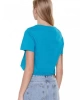 Guess Logolu Mavi Kadın  T-Shirt