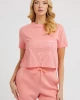 Guess Önde Logolu T-Shırt Pembe