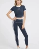 Guess Signature Crop  Kadın  Lacivert T-Shirt