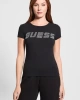 Guess Kadın Siyah Logolu T-Shirt