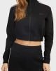 Guess Yan Logolu Crop Sweatshirt Kadın