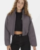 Calvin Klein Padded Kadın Gri Mont