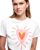 Kalp Baskılı Tshirt