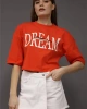 KISA KOLLU GRAFİK T-SHIRT