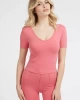 Guess Soft Touch Kumaş Spor Üst Kadın Pembe