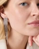 Kristal Taşlı Sallantılı Küpe