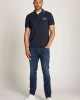 Tommy Hilfiger Nakışlı Logo Polo Yaka Lacivert T-shirt