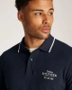 Tommy Hilfiger Nakışlı Logo Polo Yaka Lacivert T-shirt