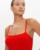 Calvin Klein Kadın Logolu Rahat Günlük Kırmızı Elbise