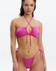 Louren Fuşya Straplez bikini takımı