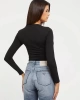 Guess Üçgen Logolu Esnek T- Shirt Siyah