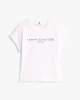 Tommy Hilfiger Kadın  Beyaz Relaxed Cap Sleeve T-Shirt