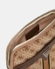 Guess ErkeK Bej/Kahverengi Milano 4G Logolu Mini Çapraz Çant