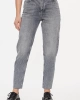Calvin Klein Kadın Normal Belli Dar Kesim Düz Paça Gri Jeans