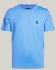 Tommy Hilfiger Erkek  Monogram Logolu Mavi T-Shirt