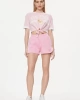 Guess Kadın Mylah Knot Pembe T-Shirt