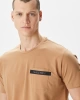 Nautıca Erkek Bej  Standart  Fıt  Kısa Kollu T-Shirt