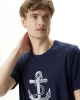 Nautıca Erkek  Lacivert Standart  Fıt  Kısa Kollu T-Shirt