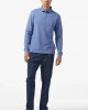 Nautica Erkek Mavi Polo Sweatshirt