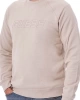 Guess Erkek Önü Logolu Aldwin Bej Sweatshirt