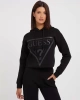 Guess New Alisa Hooded Kadın Siyah Sweatshirt